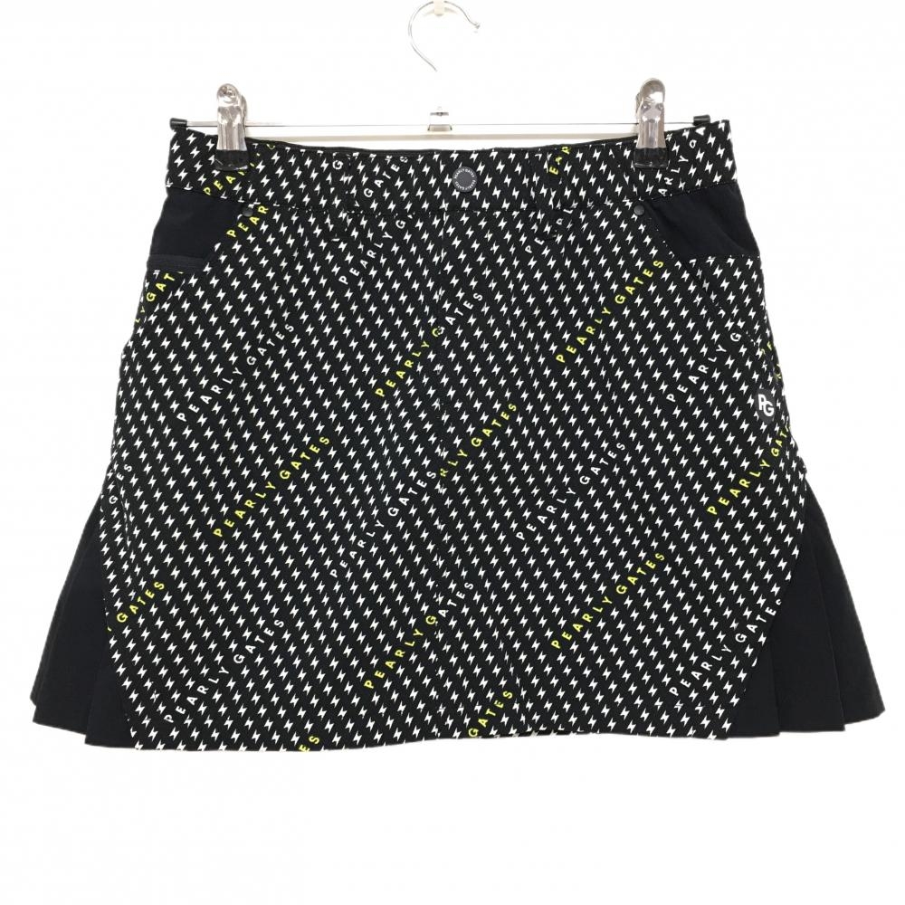 【超美品】パーリーゲイツ ストレッチスカート ダークネイビー×白 総柄 レディース 1(M) ゴルフウェア 2022年モデル PEARLY GATES