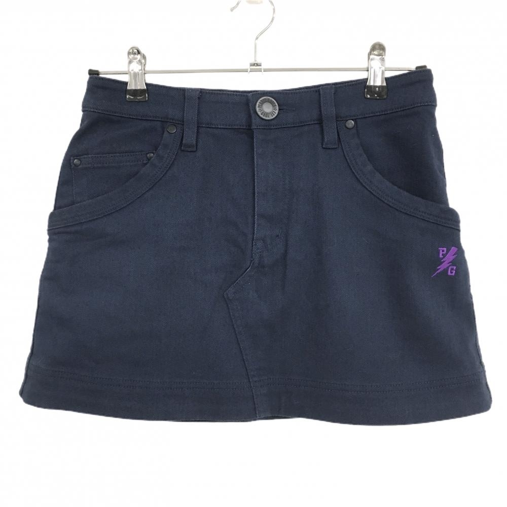 【美品】パーリーゲイツ スカート ネイビー ストレッチ  レディース 0(S) ゴルフウェア PEARLY GATES