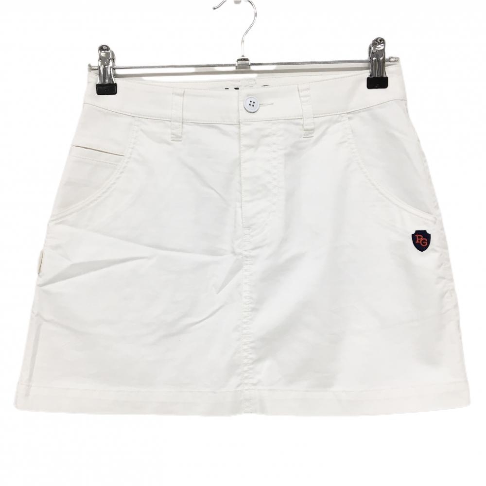 パーリーゲイツ スカート 白 内側ニコちゃん スマイル レディース 0(S) ゴルフウェア PEARLY GATES