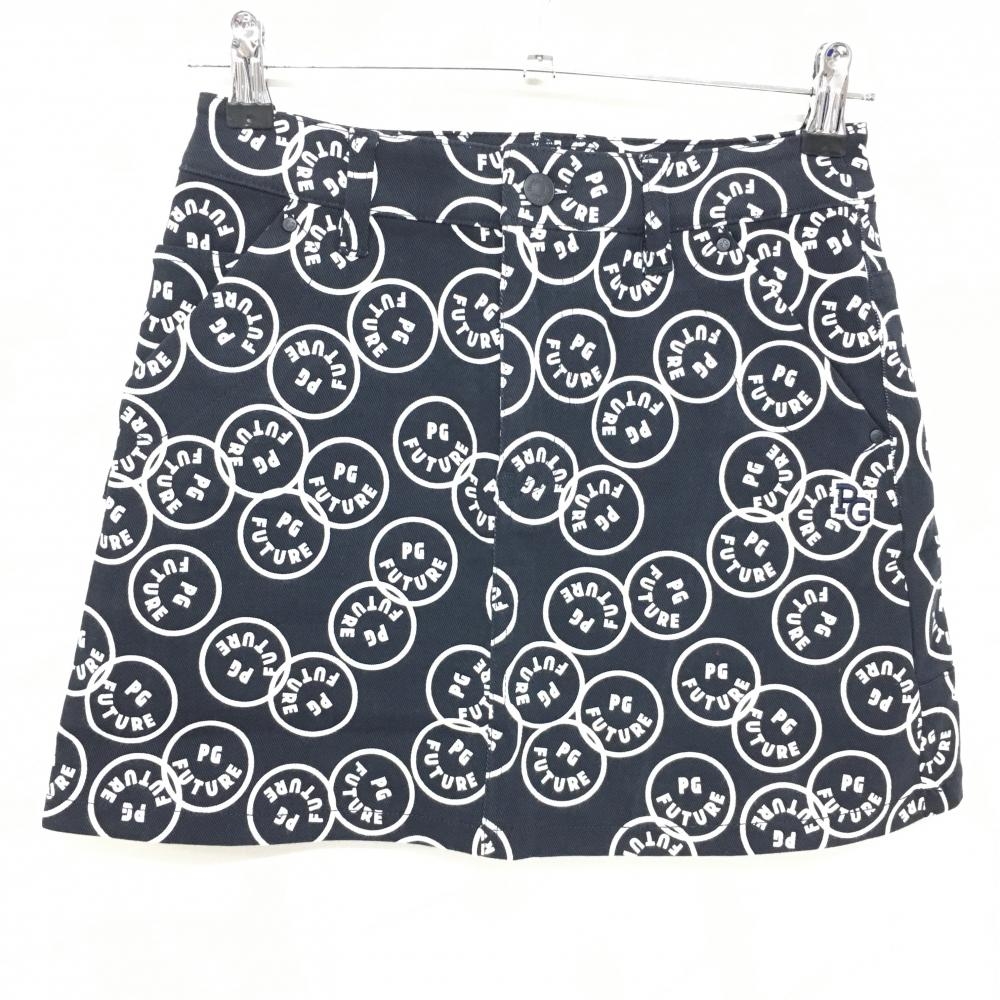 【新品】パーリーゲイツ スカート ダークネイビー×白 FUTUREニコ ストレッチ レディース 00(XS) ゴルフウェア PEARLY GATES