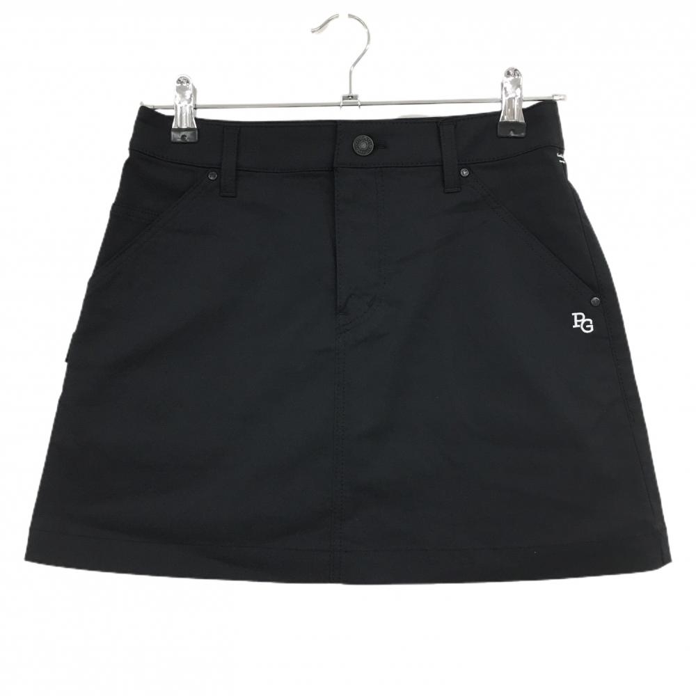 【新品】パーリーゲイツ スカート ダークネイビー×白 ロゴ刺しゅう ストレッチ レディース 0(S) ゴルフウェア PEARLY GATES