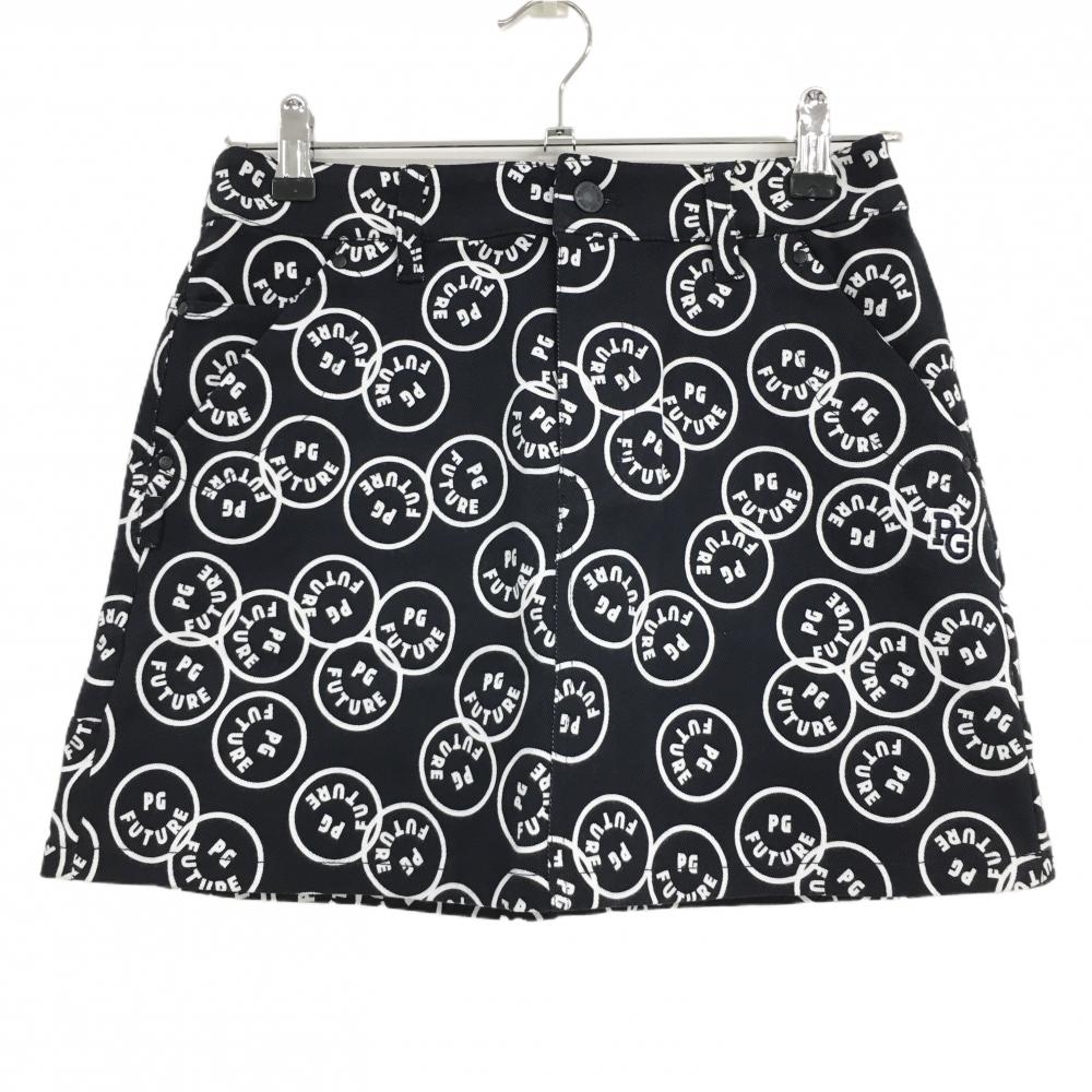 【新品】パーリーゲイツ スカート ダークネイビー×白 FUTUREニコ ストレッチ レディース 0(S) ゴルフウェア PEARLY GATES