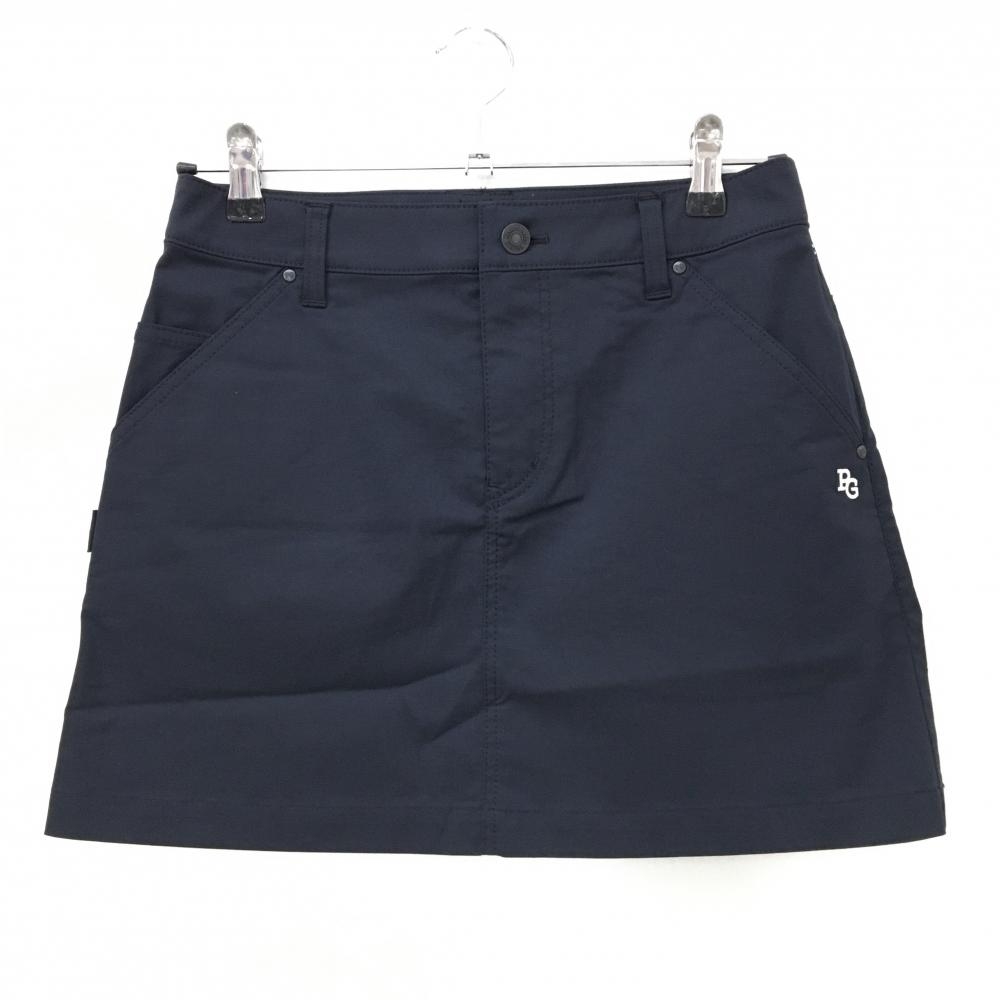 【新品】パーリーゲイツ スカート ダークネイビー×白 ロゴ刺しゅう レディース 1(M) ゴルフウェア PEARLY GATES