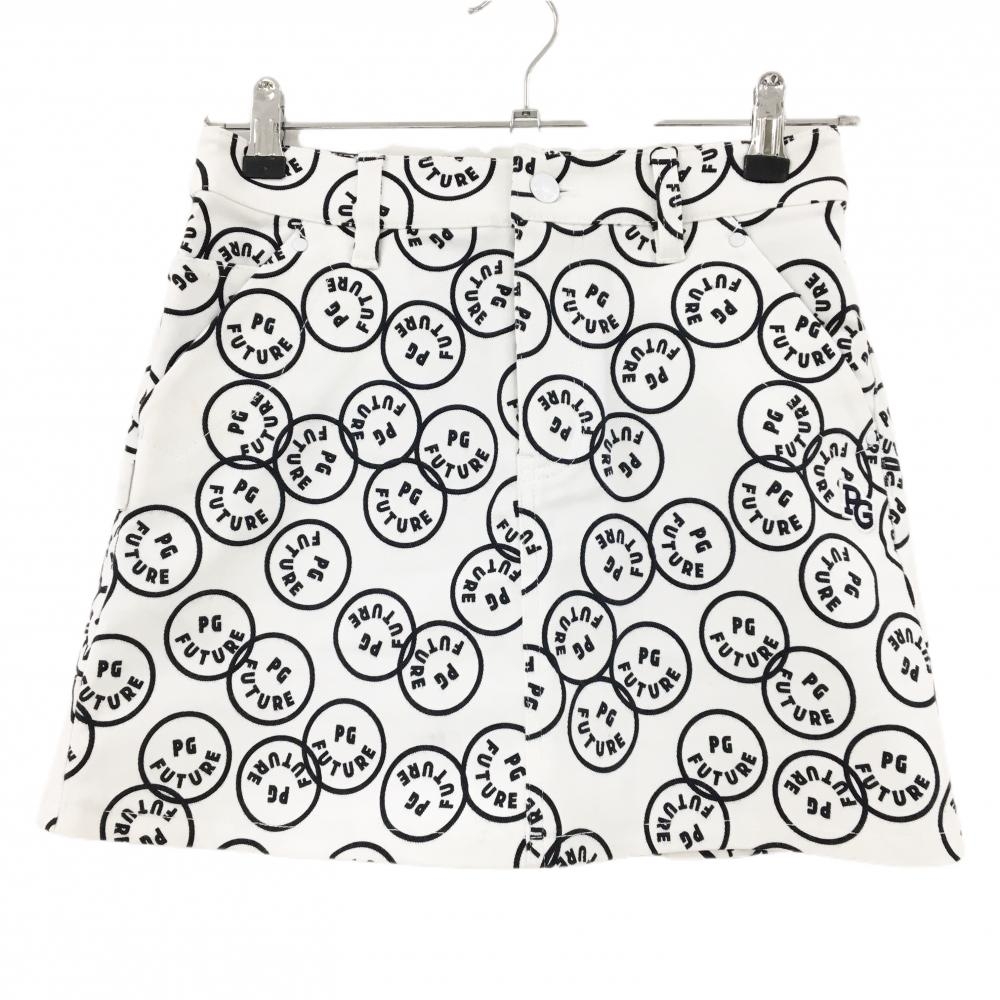 【新品】パーリーゲイツ スカート 白×黒 FUTUREニコ ストレッチ  レディース 00(XS) ゴルフウェア PEARLY GATES