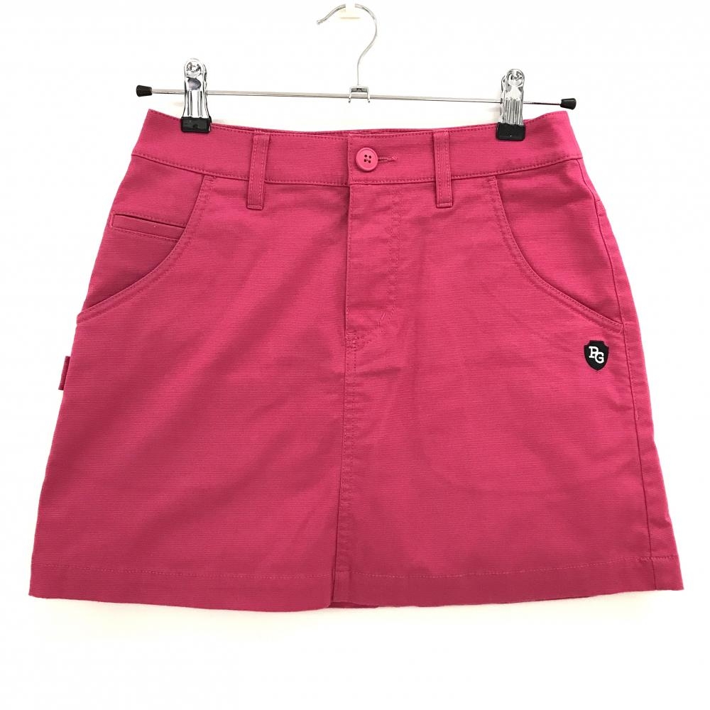 【超美品】パーリーゲイツ スカート ピンク ストレッチ 内側ニコちゃん スマイル レディース 00(XS) ゴルフウェア PEARLY GATES