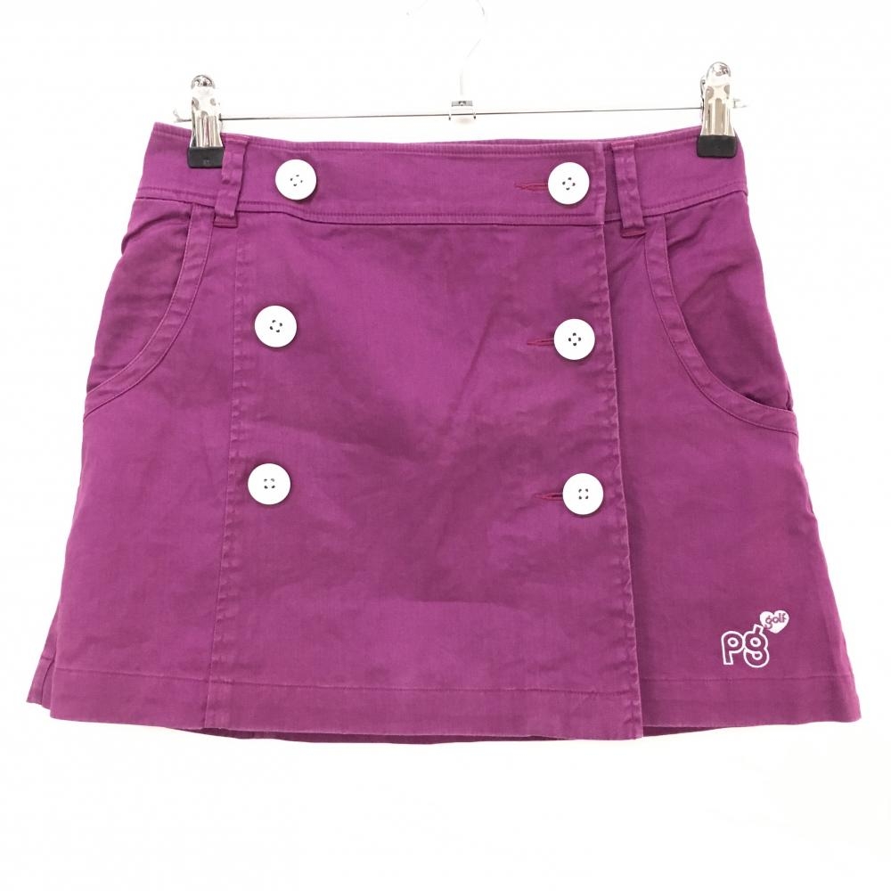 パーリーゲイツ 巻きスカート パープル 前ボタン レディース 0(S) ゴルフウェア PEARLY GATES