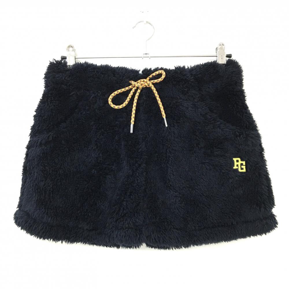 【美品】パーリーゲイツ スカート ダークネイビー ウエストゴム 裏地微起毛 レディース 1(M) ゴルフウェア PEARLY GATES