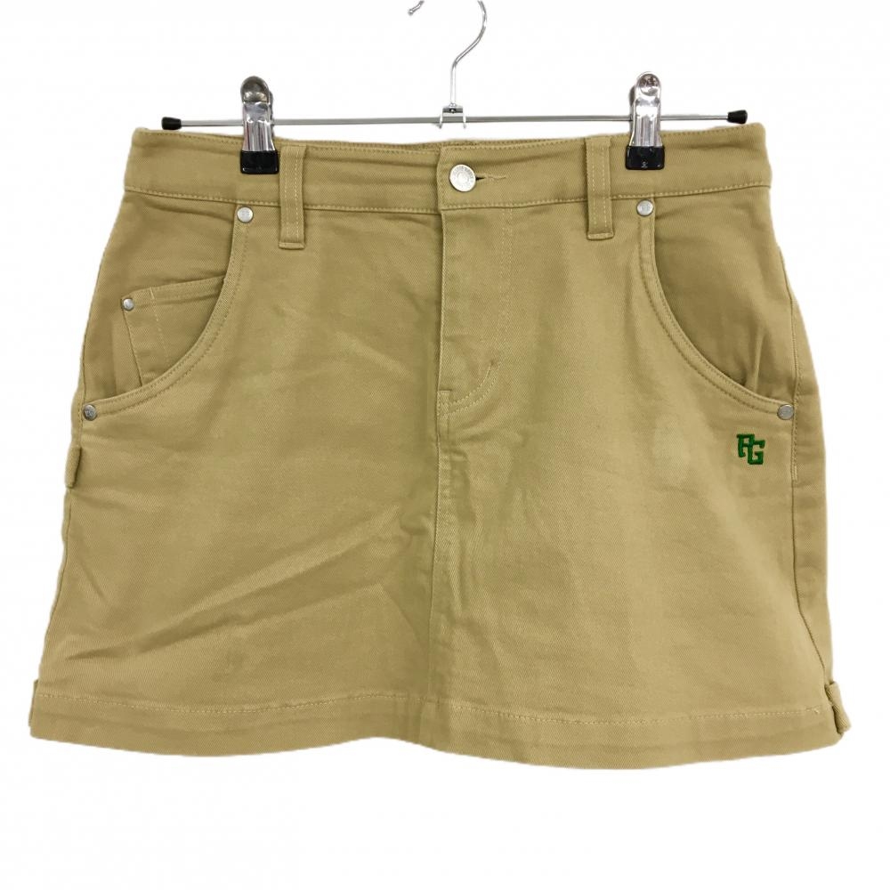 パーリーゲイツ スカート ライトブラウン 複数刺しゅう  レディース 1(M) ゴルフウェア PEARLY GATES