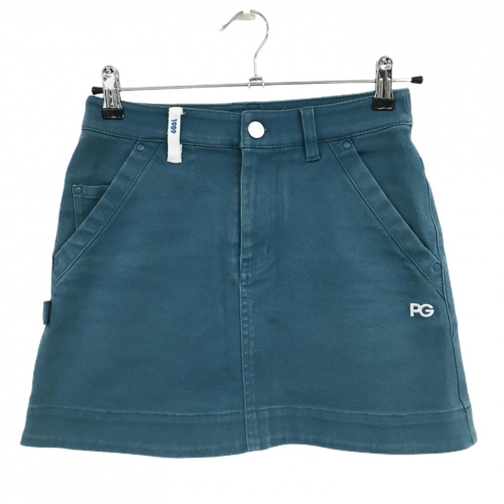 パーリーゲイツ スカート ターコイズグリーン ストレッチ レディース 00(XS) ゴルフウェア PEARLY GATES