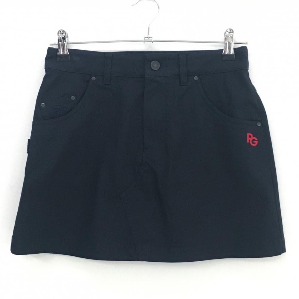 【新品】パーリーゲイツ スカート ダークネイビー ヤシの木刺しゅう ストレッチ 抗菌 消臭  レディース 0(S) ゴルフウェア PEARLY GATES