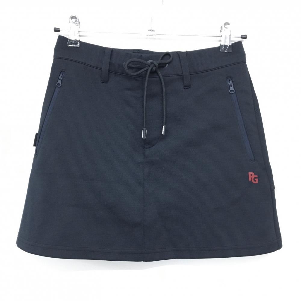 【新品】パーリーゲイツ スカート ダークネイビー ロゴレッド ウエスト調節紐  レディース 0(S) ゴルフウェア PEARLY GATES