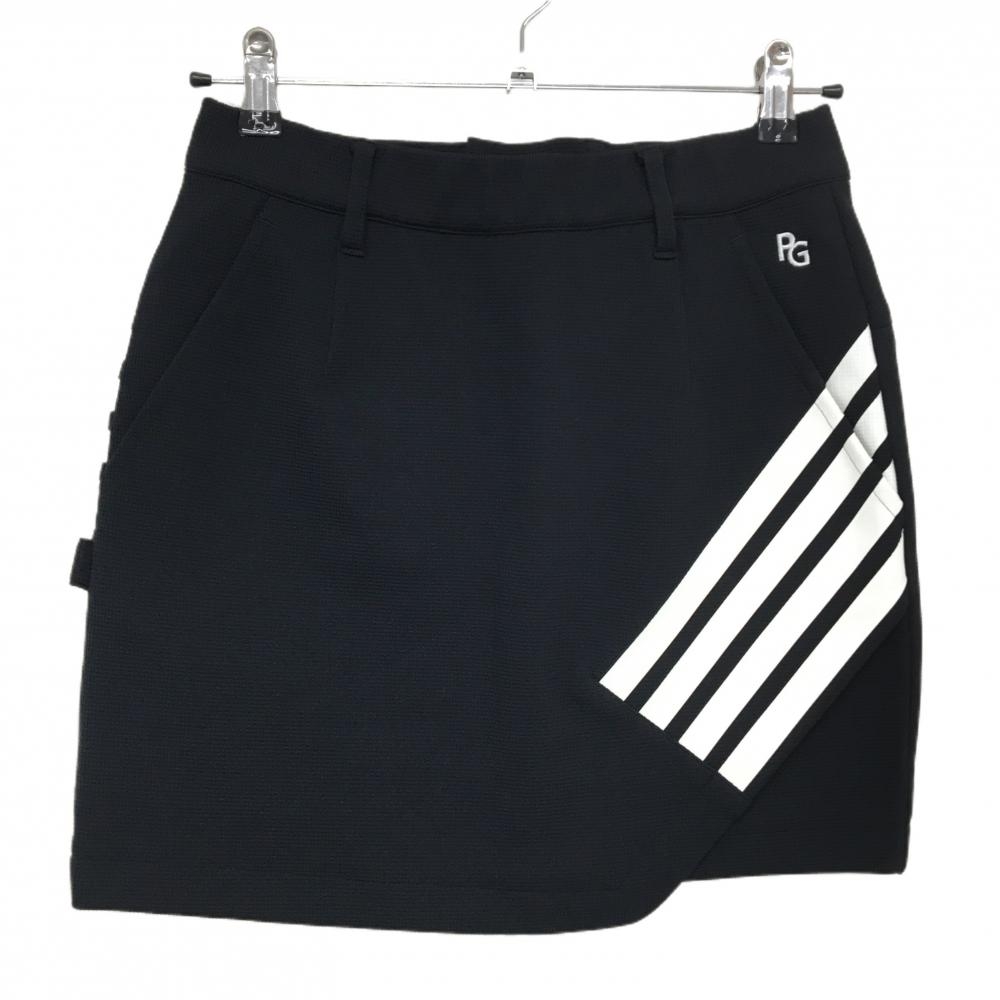 【新品】パーリーゲイツ スカート ダークネイビー×白 格子柄織生地 4ライン 　 レディース 0(S) ゴルフウェア PEARLY GATES