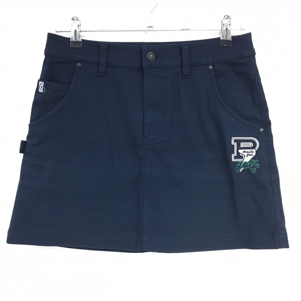 パーリーゲイツ スカート ネイビー ストレッチ 30周年 内側ニコちゃん  レディース 1(M) ゴルフウェア PEARLY GATES