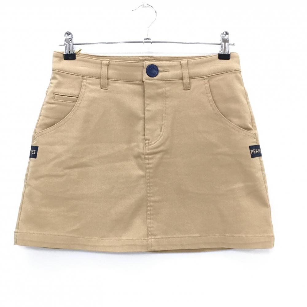 【超美品】パーリーゲイツ スカート ベージュ ストレッチ 30周年 内側ニコちゃん  レディース 1(M) ゴルフウェア PEARLY GATES