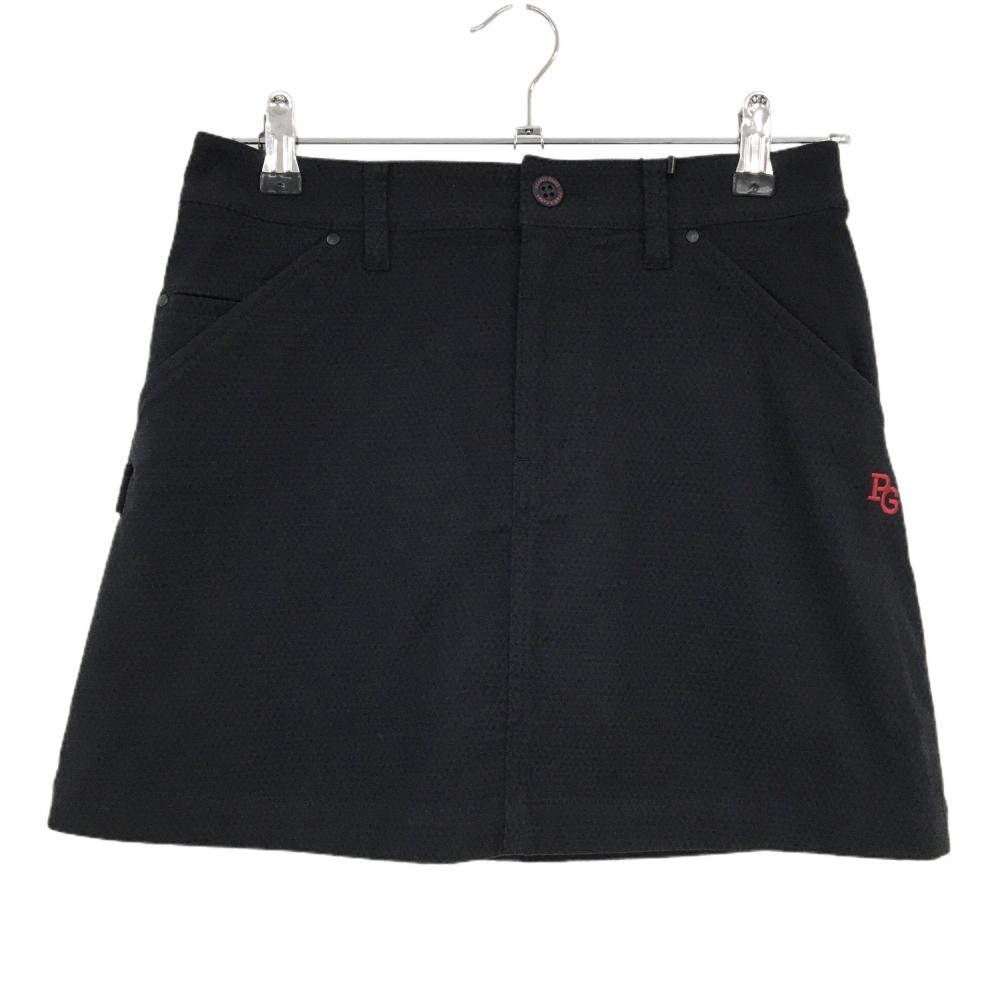 【新品】パーリーゲイツ スカート ネイビー×レッド トライアングル地模様 ストレッチ  レディース 0(S) ゴルフウェア PEARLY GATES