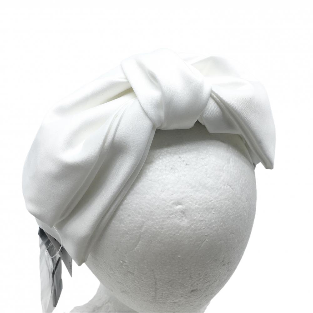 【新品】パーリーゲイツ ヘアアクセサリー 白 リボン マーカー付きカチューシャ ロゴマーカー レディース FR ゴルフウェア PEARLY GATES