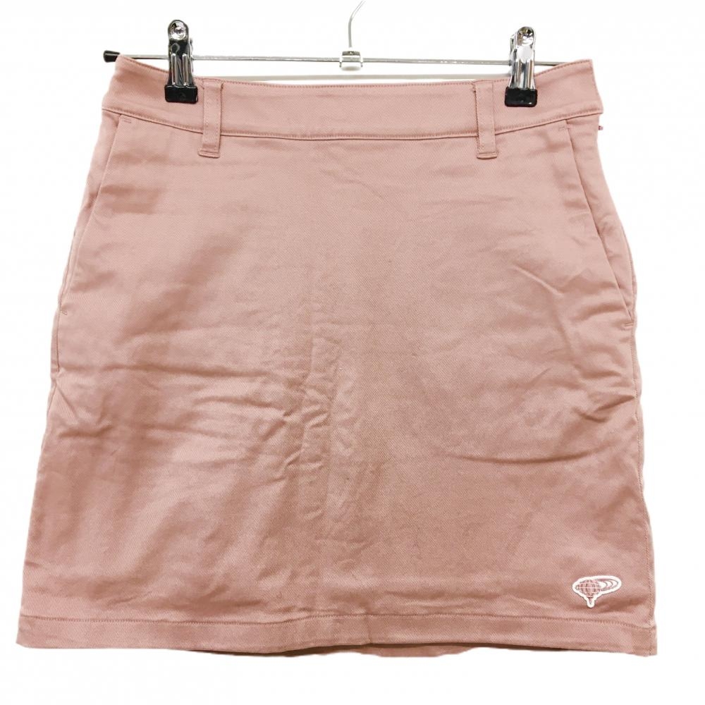 【美品】ビームスゴルフ スカート ピンク 裏地起毛 後プリント レディース S ゴルフウェア BEAMS GOLF