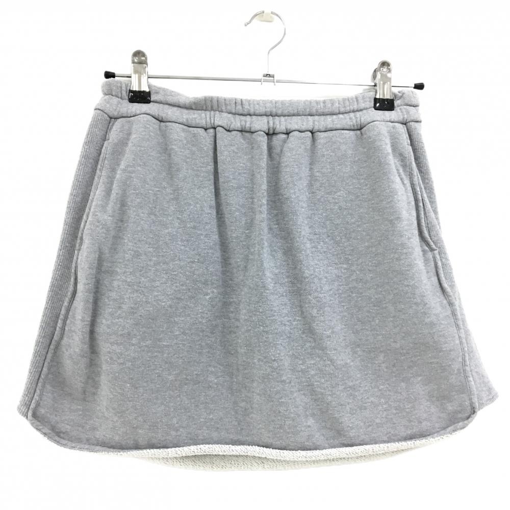 ビームスゴルフ スカート グレー スウェット生地 ウエストゴム  レディース L ゴルフウェア BEAMS GOLF