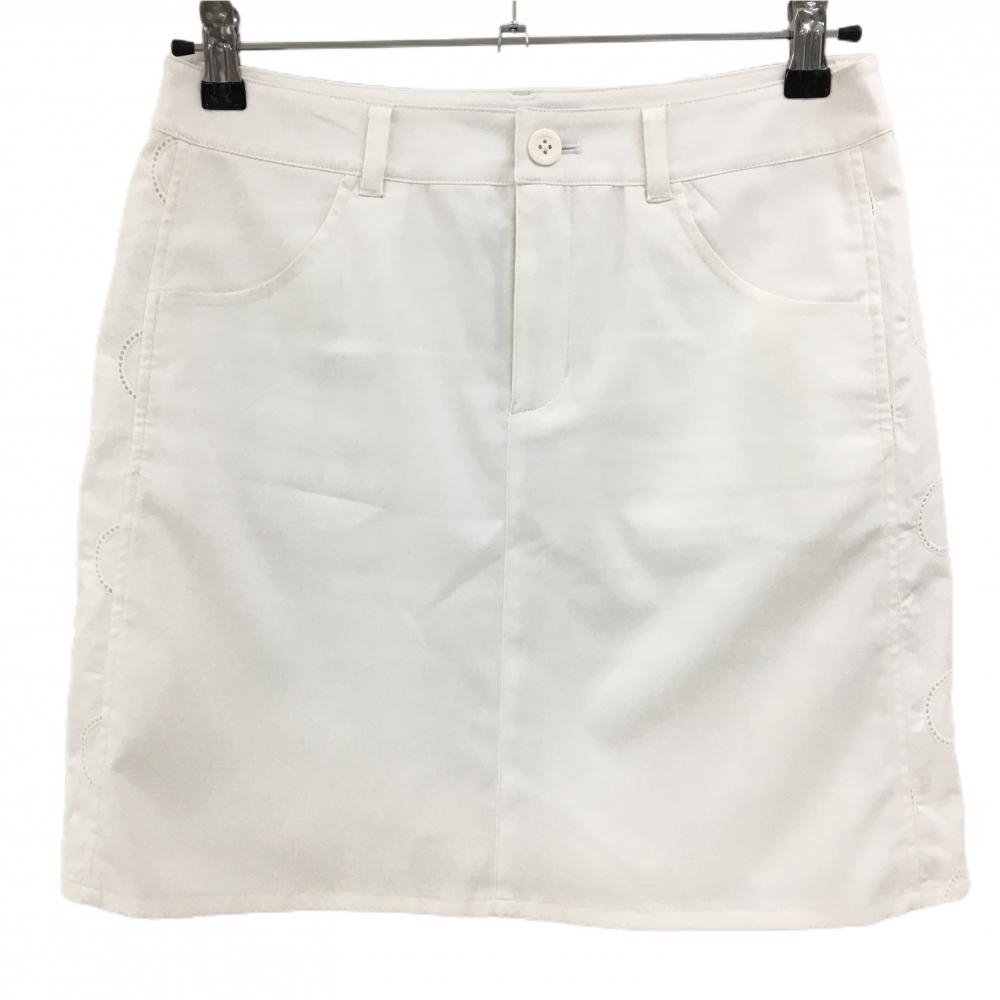 ビームスゴルフ スカート 白 サイド切替 レディース L ゴルフウェア BEAMS GOLF