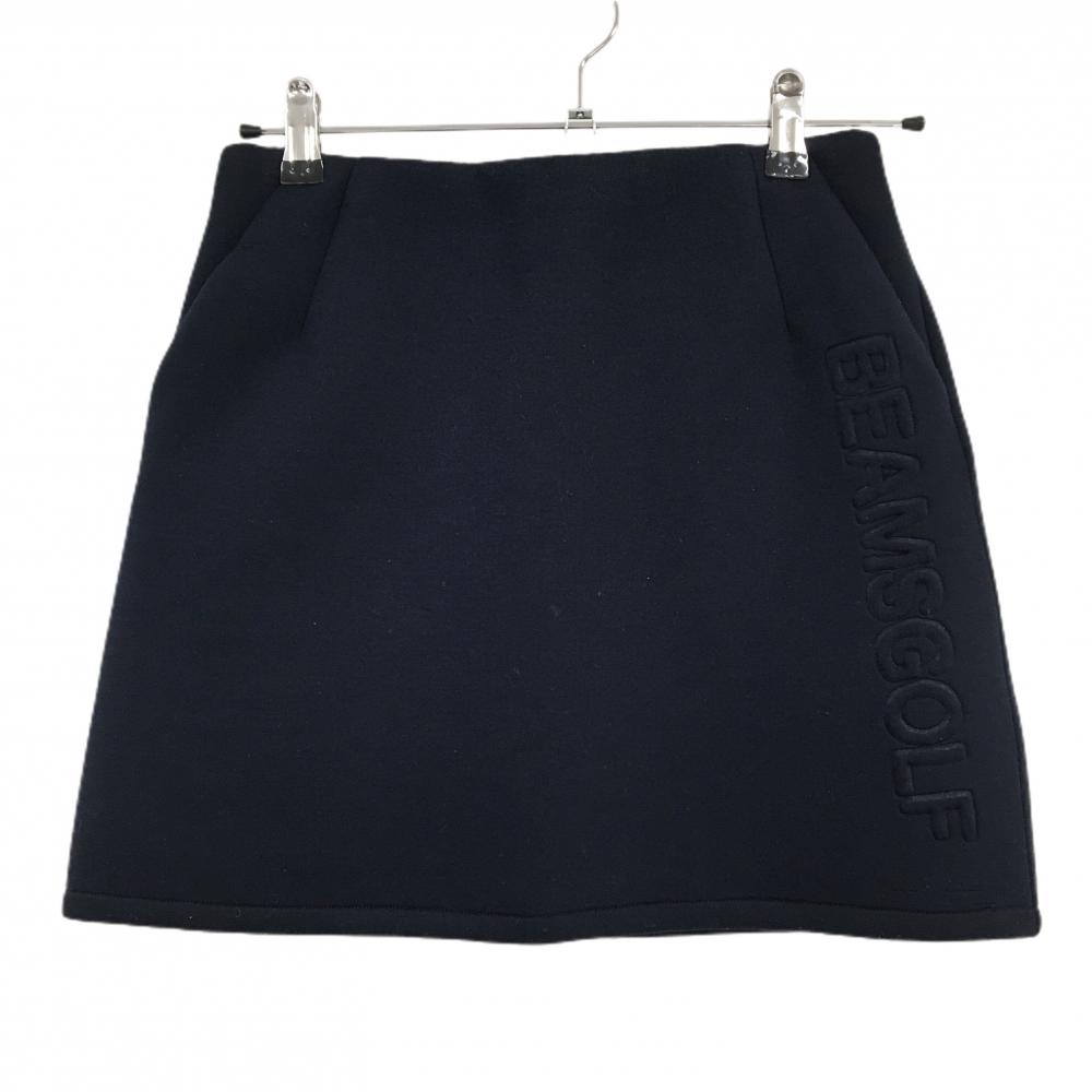 ビームスゴルフ スカート ネイビー ロゴ  レディース M ゴルフウェア BEAMS GOLF