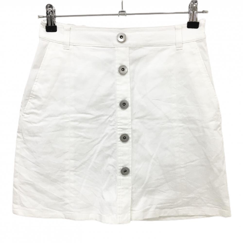 【美品】ビームスゴルフ スカート 白 無地  レディース M ゴルフウェア BEAMS GOLF