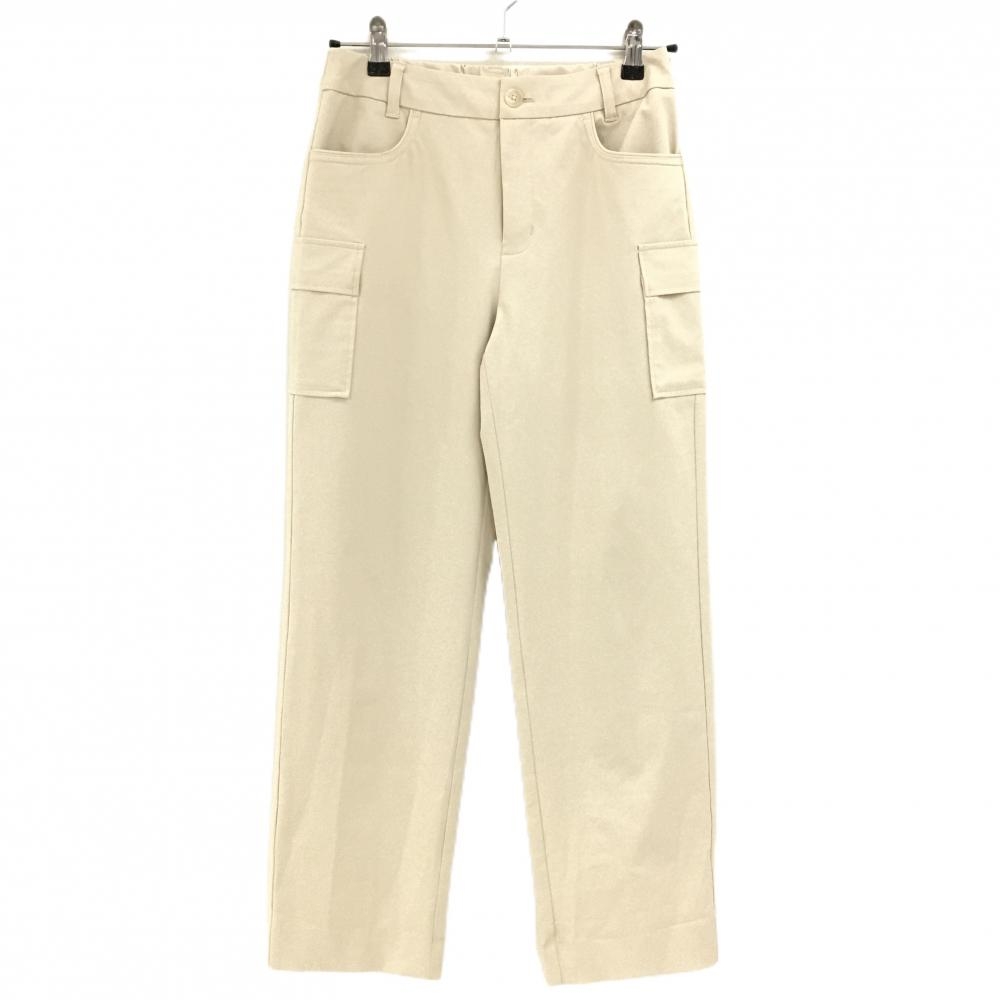 【美品】ムニタルプ カーゴパンツ ベージュ ストレッチ ヒールクリーク レディース 40(M) ゴルフウェア Heal Creek
