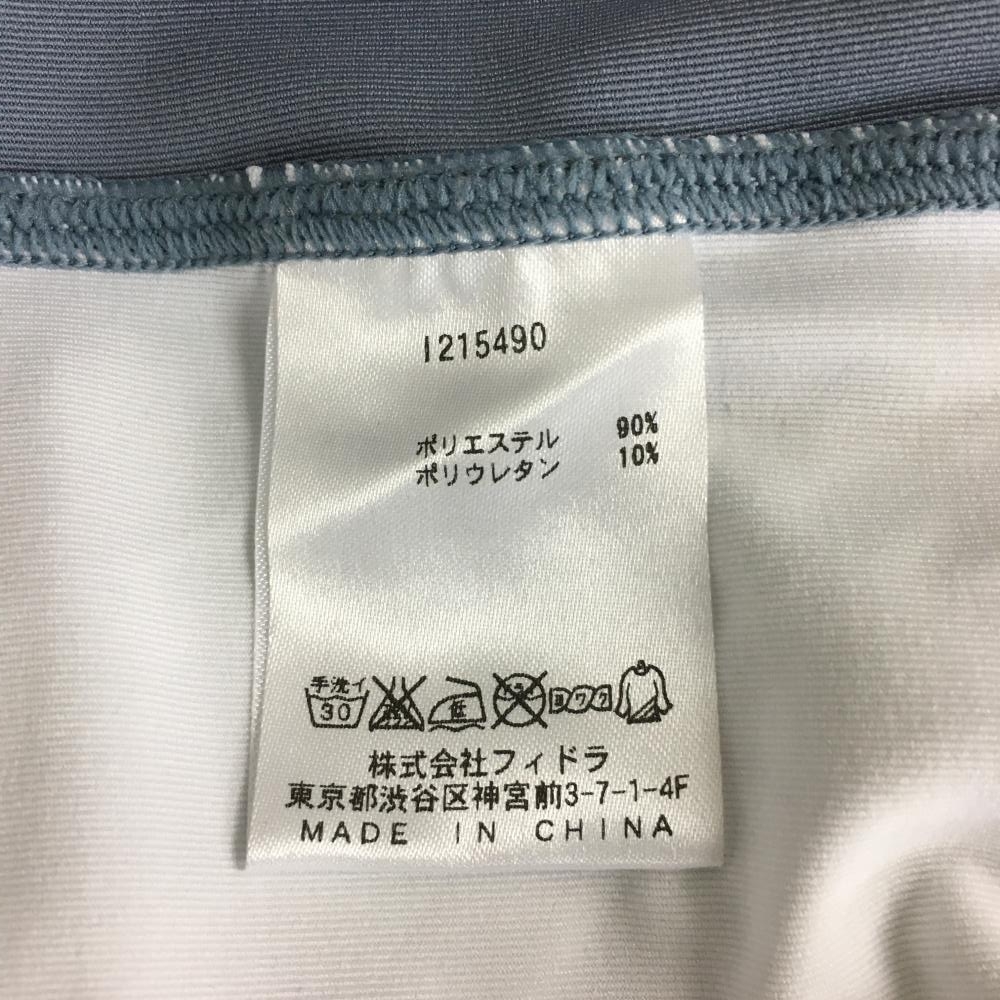 超美品】FIDRA フィドラ 長袖ハイネックシャツ グレー×白 ストレッチ レディース Ｌ/Ｇ ゴルフウェア - 中古ゴルフウェア 通販サイトReonard(レオナード)