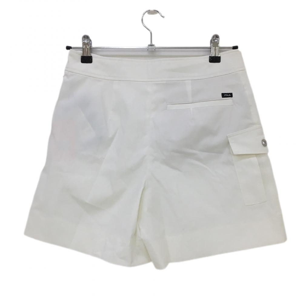【新品】フィラゴルフ キュロットスカート 白 ポケットメッシュ CXサラクール  レディース 67 ゴルフウェア FILA GOLF