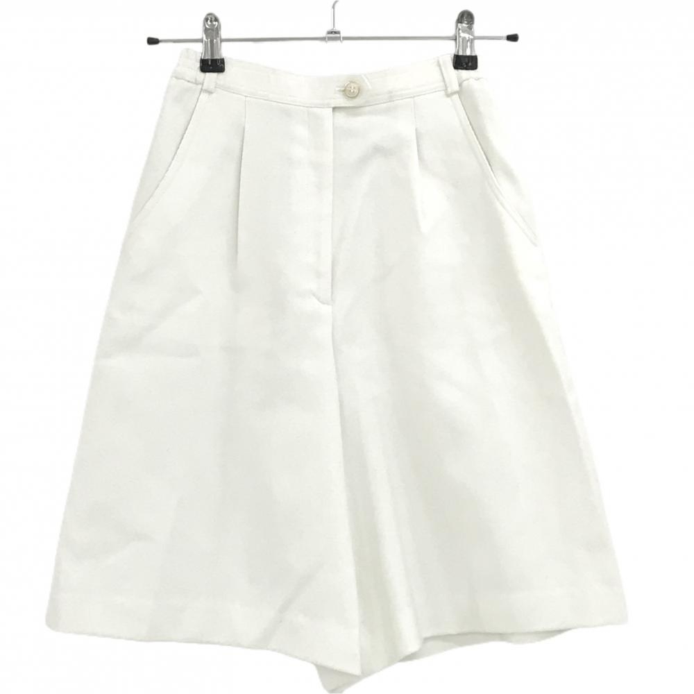 【美品】ブラックアンドホワイト キュロットスカート ベージュ ウール100％  レディース 63 ゴルフウェア Black＆White