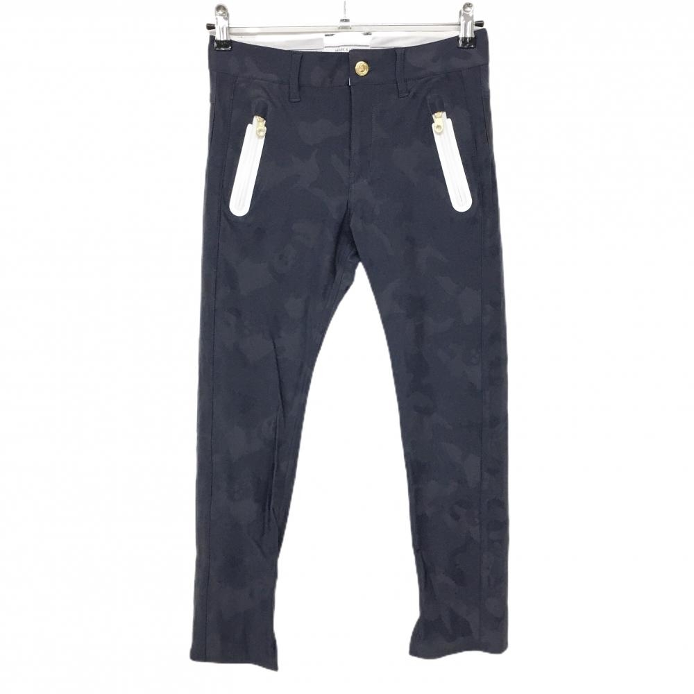 マークアンドロナ パンツ グレー 迷彩 カモフラ スカル レディース S ゴルフウェア MARK＆LONA