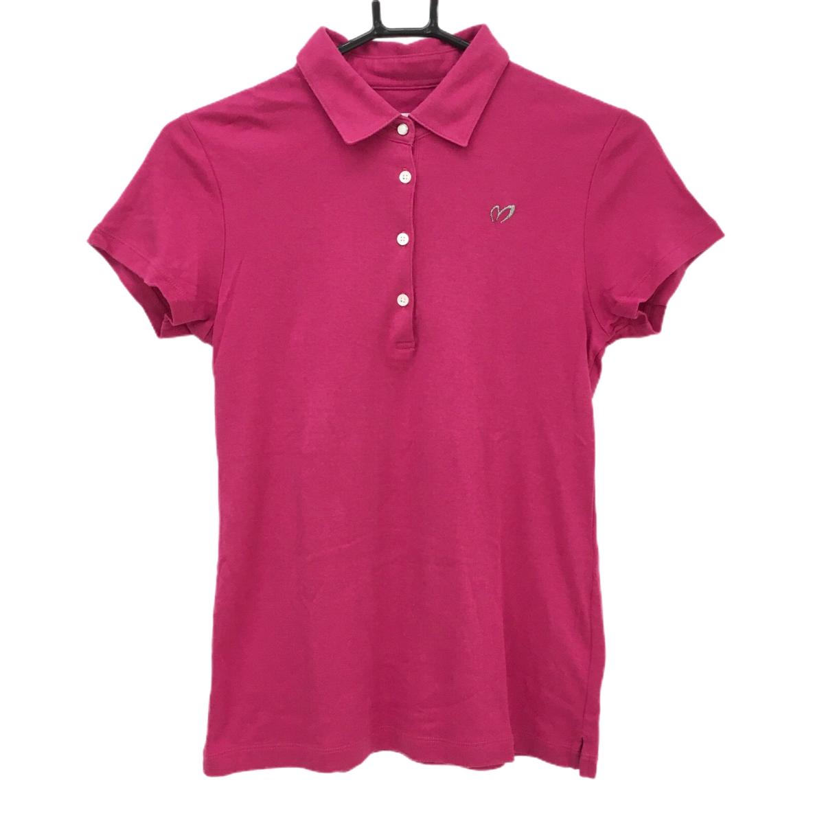 マスターバニー 半袖ポロシャツ ピンク 胸ロゴ レディース 0(S) ゴルフウェア MASTER BUNNY EDITION