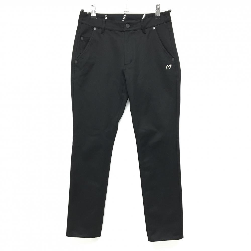 【超美品】マスターバニー パンツ 黒 ストレッチ  レディース 0(S) ゴルフウェア MASTER BUNNY EDITION