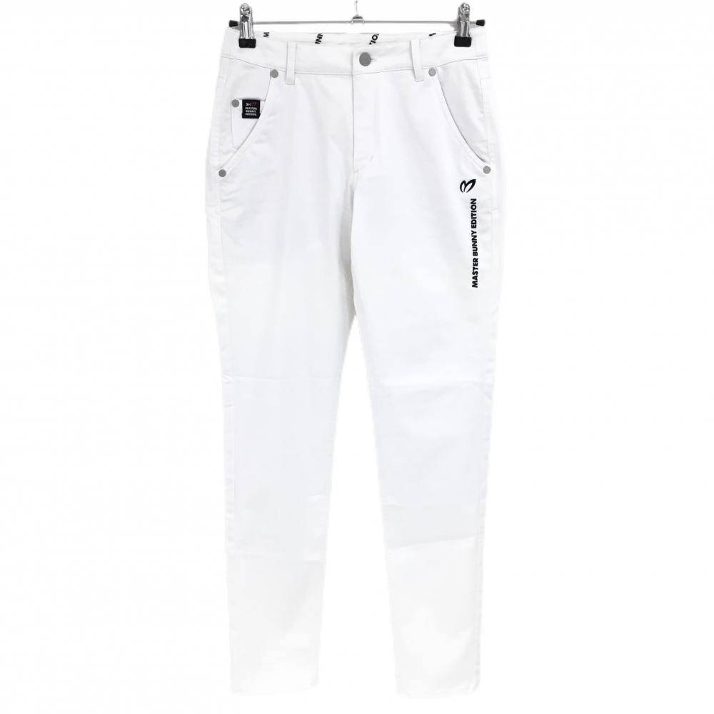 マスターバニー パンツ 白 ストレッチ 紙タグ有 レディース 0(S) ゴルフウェア MASTER BUNNY EDITION