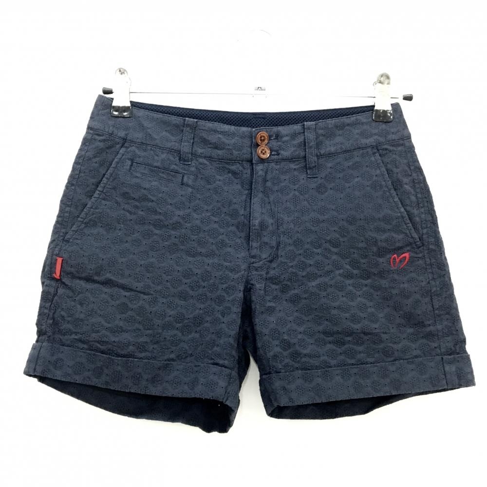 マスターバニー ショートパンツ ネイビー レース生地 裏地付 レディース 00(XS) ゴルフウェア MASTER BUNNY EDITION