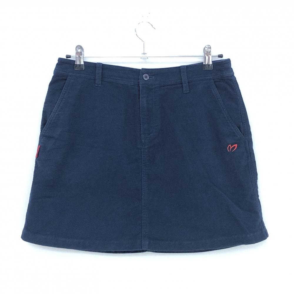 マスターバニー スカート ネイビー×レッド ロゴ刺しゅう レディース 2(L) ゴルフウェア MASTER BUNNY EDITION