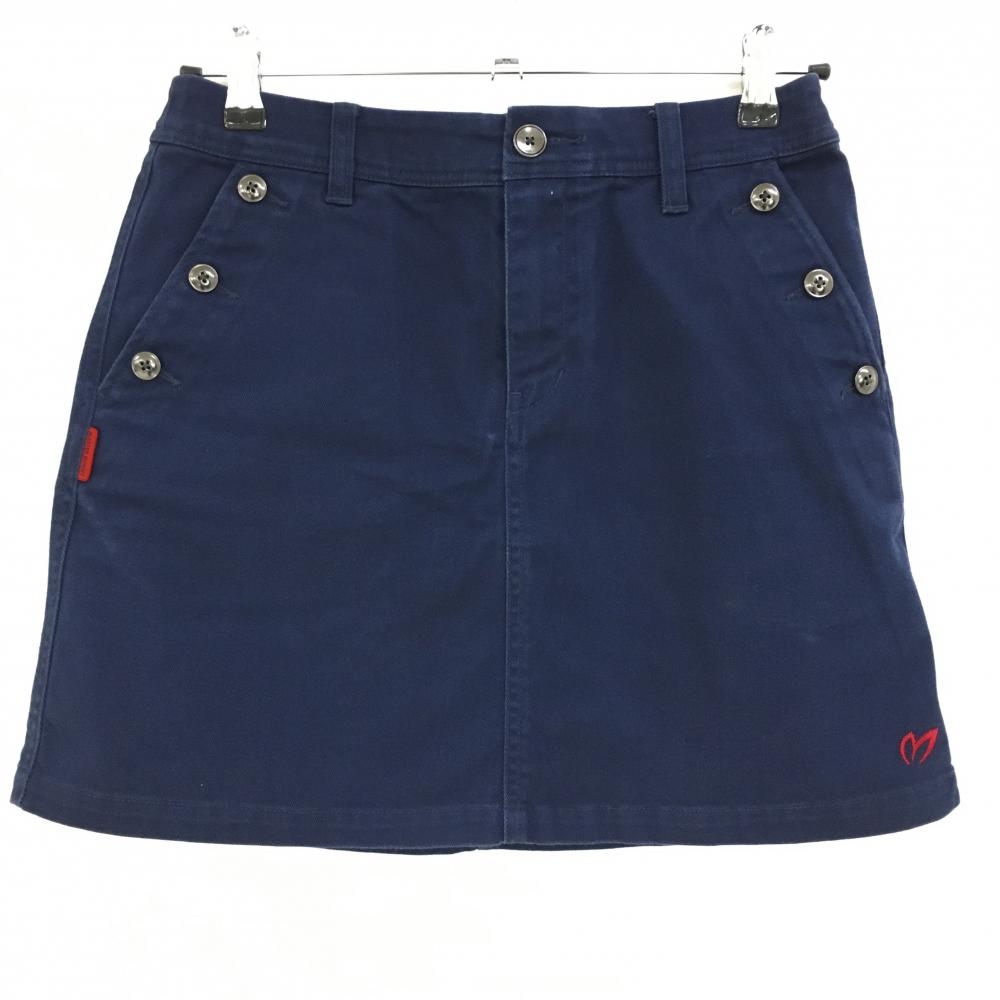 マスターバニー スカート ネイビー ポケット口ボタン レディース 1(M) ゴルフウェア MASTER BUNNY EDITION