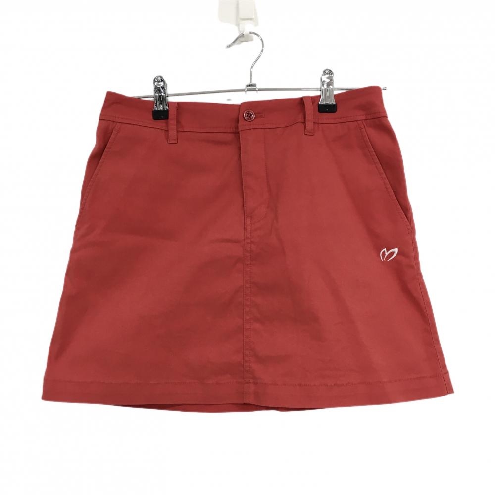 【美品】マスターバニー スカート レッド ロゴワッペン レディース 0(S) ゴルフウェア MASTER BUNNY EDITION
