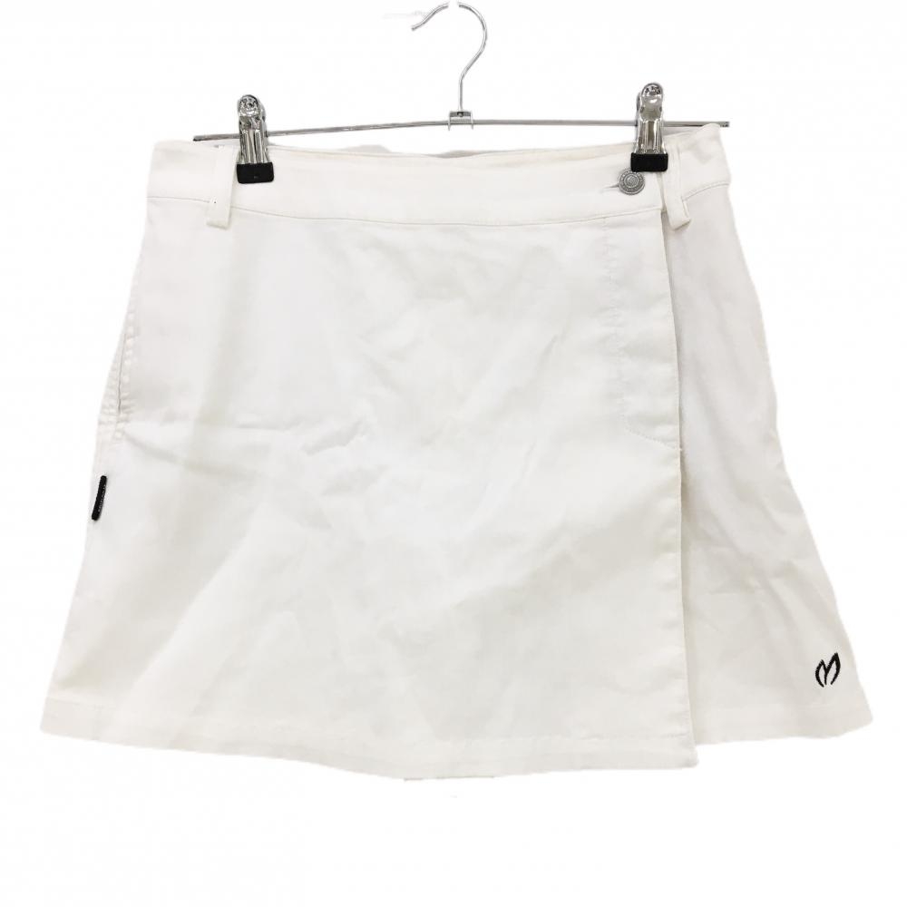 マスターバニー スカート 白 後ロゴ刺しゅう 内側インナーパンツ  レディース 1(M) ゴルフウェア MASTER BUNNY EDITION