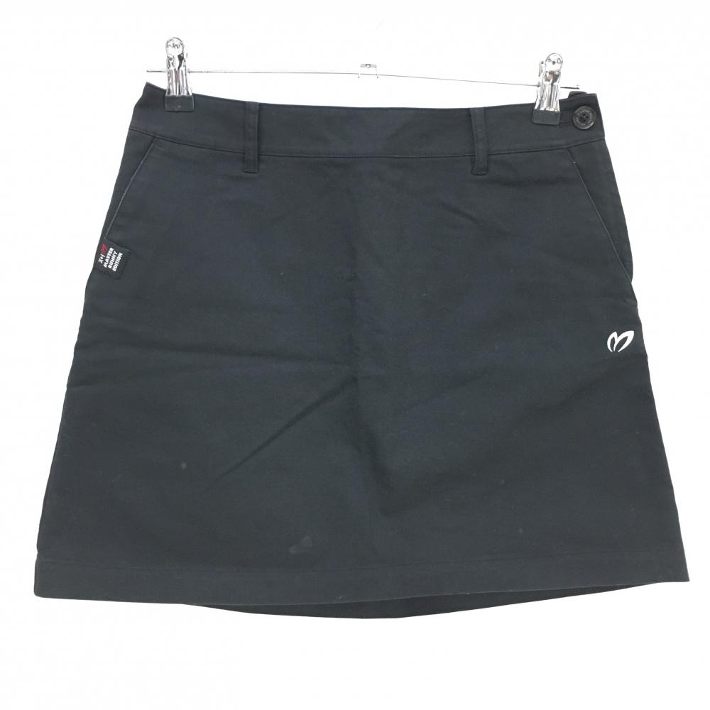 マスターバニー スカート 黒 無地 ロゴ刺しゅう  レディース 1(M) ゴルフウェア MASTER BUNNY EDITION