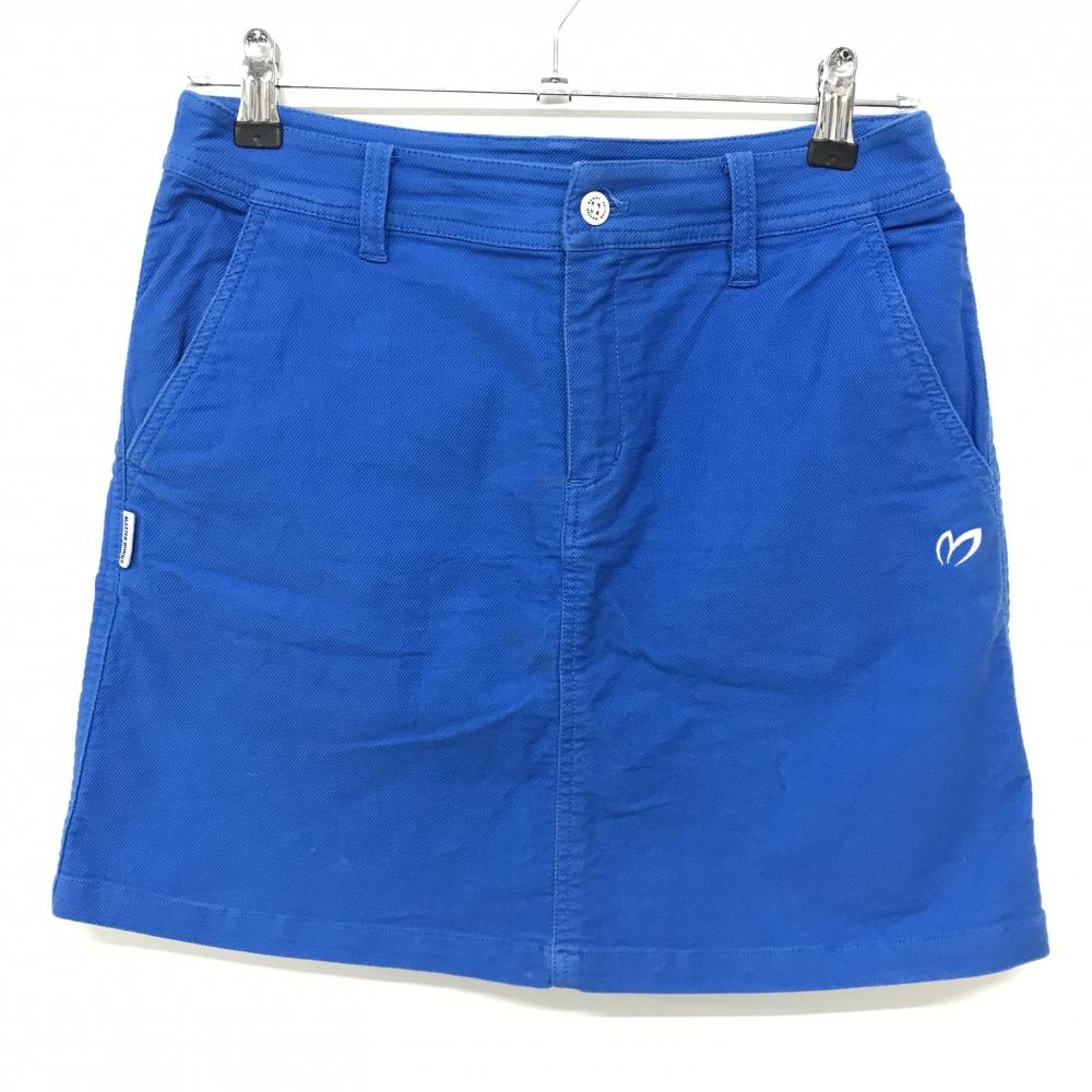 マスターバニー スカート ブルー ストレッチ ロゴ レディース 2(L) ゴルフウェア MASTER BUNNY EDITION