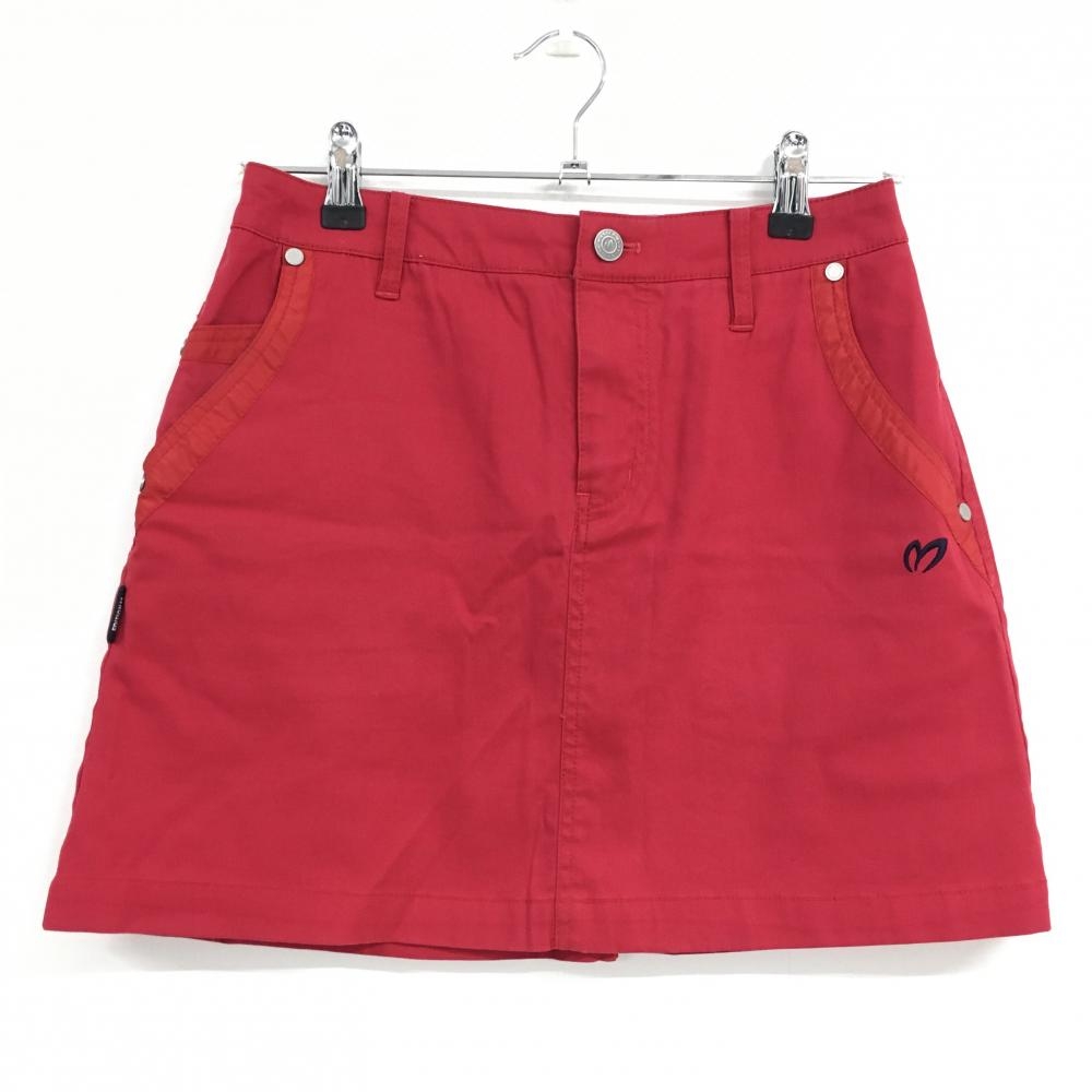 【美品】マスターバニー スカート レッド  レディース 0(S) ゴルフウェア MASTER BUNNY EDITION