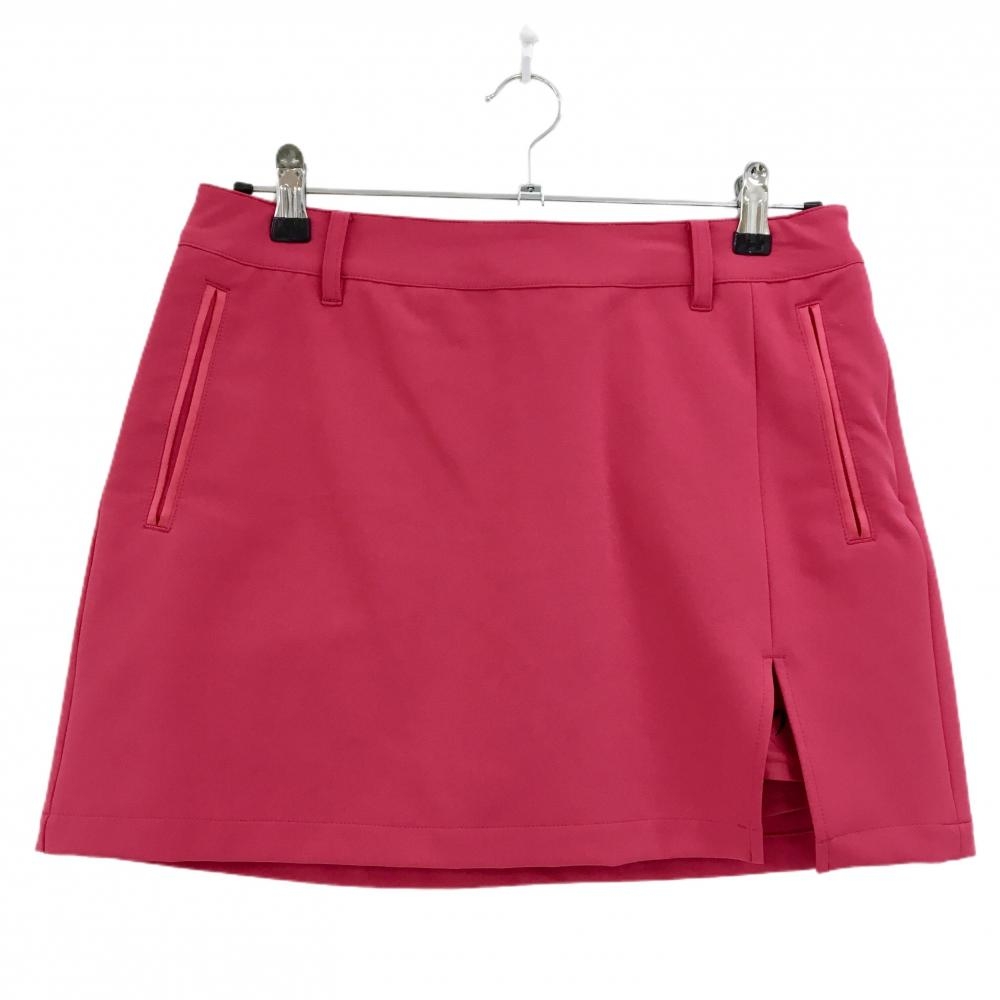 【超美品】マスターバニー スカート レッドピンク ストレッチ 内側インナーパンツ レディース 2(L) ゴルフウェア MASTER BUNNY EDITION