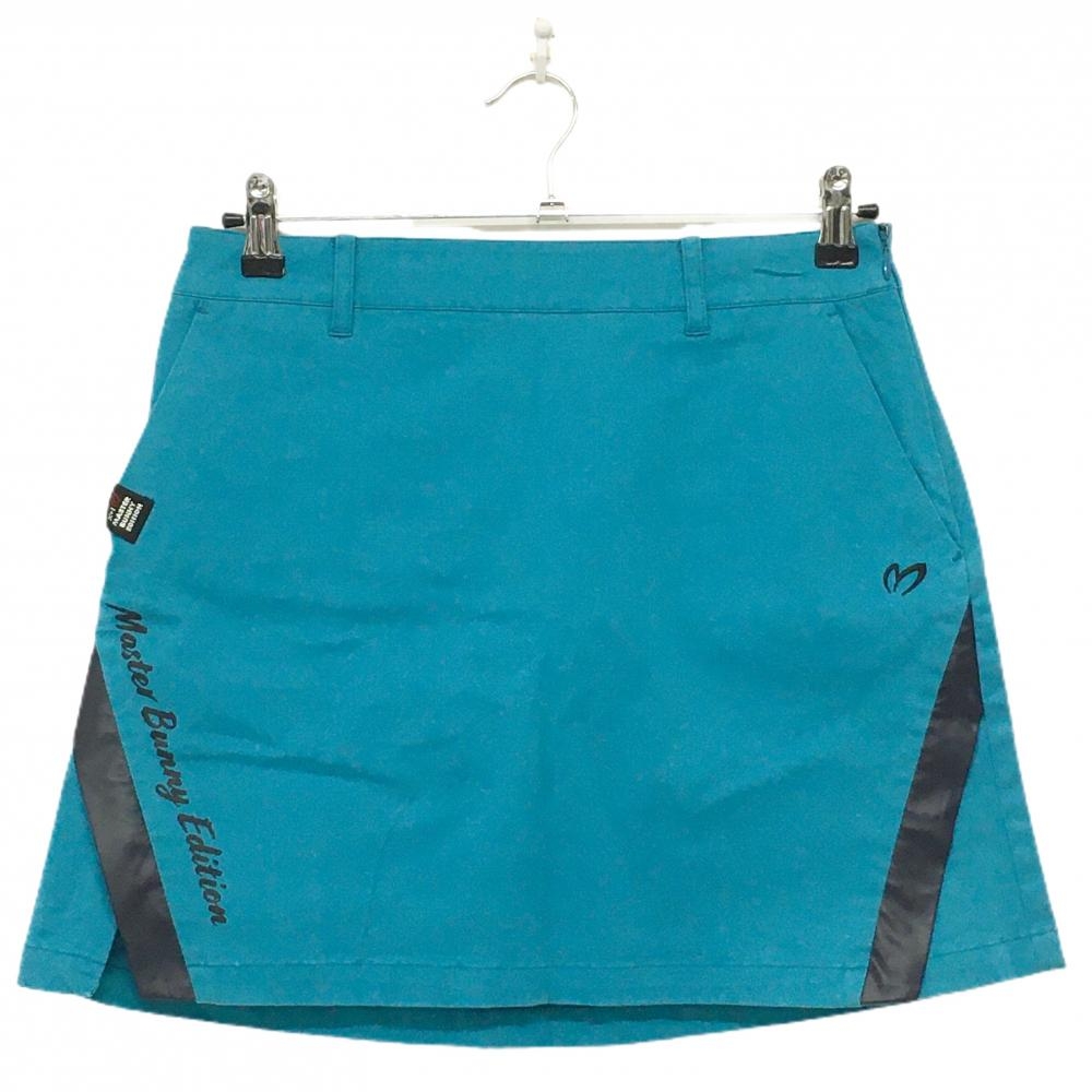 【美品】マスターバニー スカート ターコイズグリーン ストレッチ  レディース 1(M) ゴルフウェア MASTER BUNNY EDITION