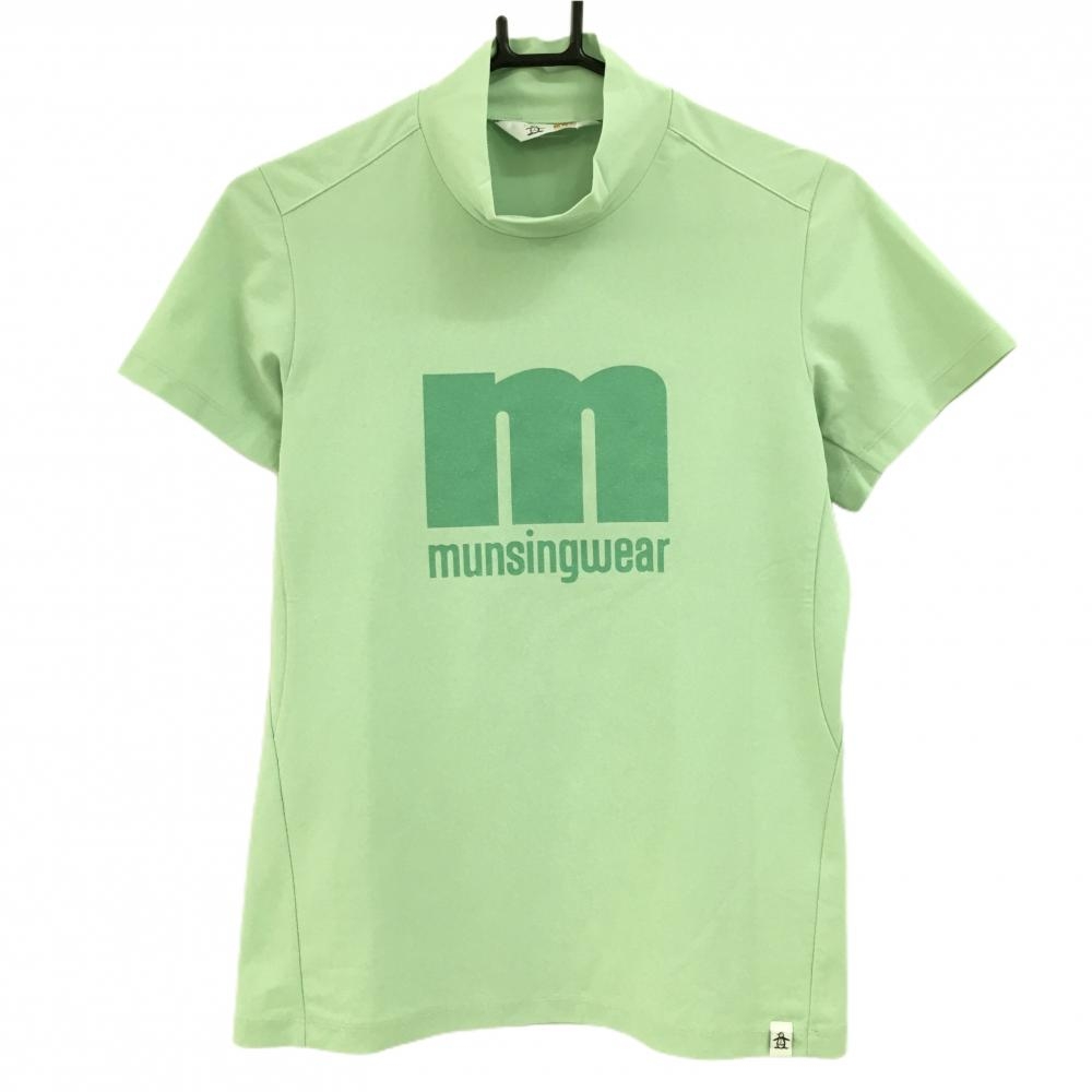 MUNSING WEAR マンシングウェア ハーフジップ 半袖Tシャツ 総柄