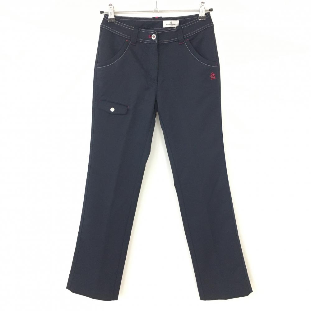 Munsingwear マンシングウェア パンツ ネイビー×ピンク 5ポケット ストレッチ レディース 7 ゴルフウェア - 中古ゴルフウェア 通販サイトReonard(レオナード)