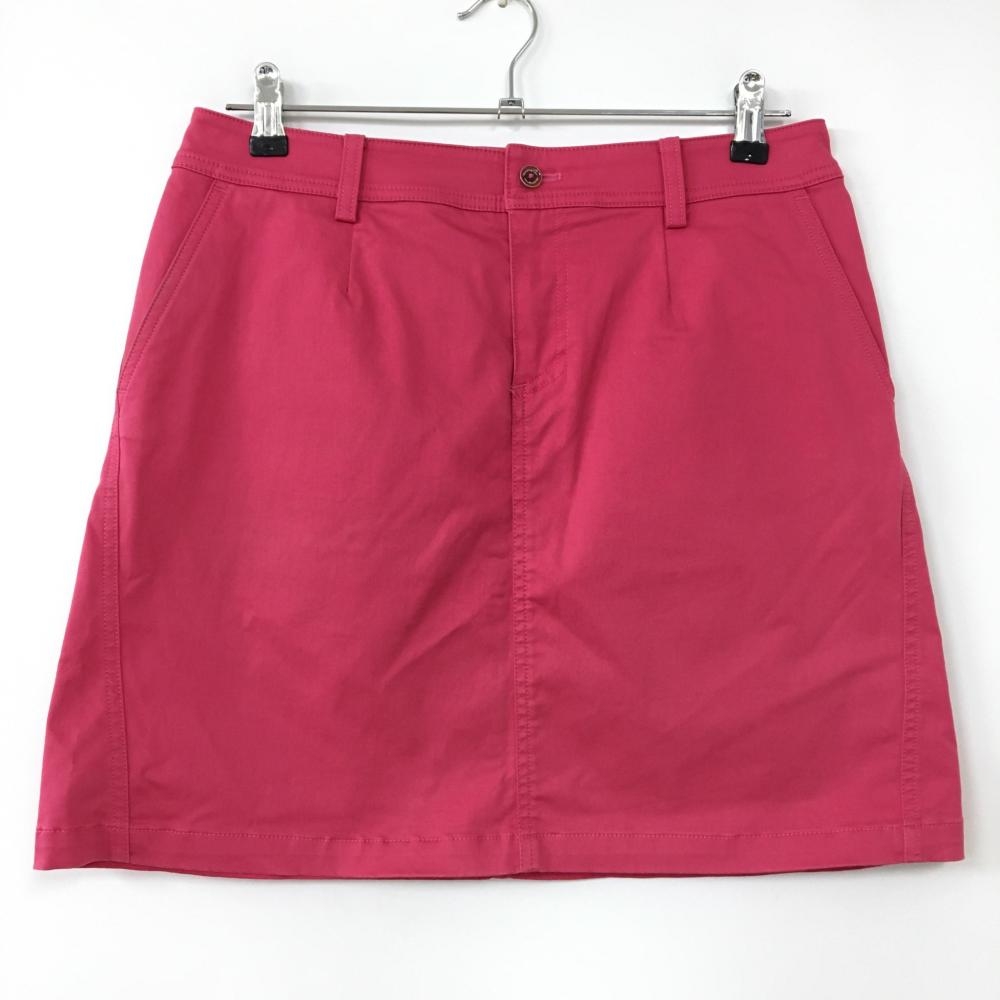 【美品】マンシングウェア ストレッチスカート ピンク シンプル コットン混  レディース 13 ゴルフウェア Munsingwear