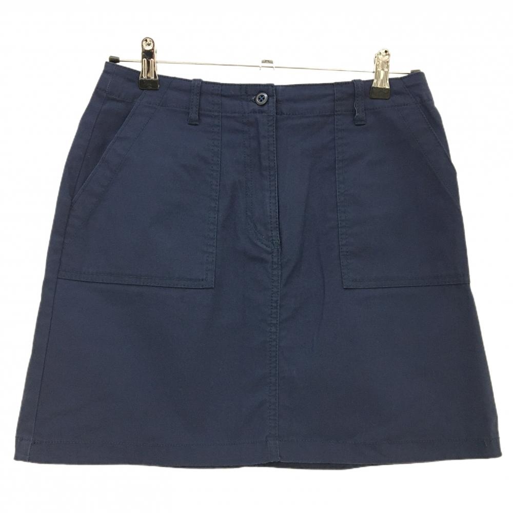 【美品】マンシングウェア スカート ネイビー シンプル ストレッチ レディース 9 ゴルフウェア Munsingwear