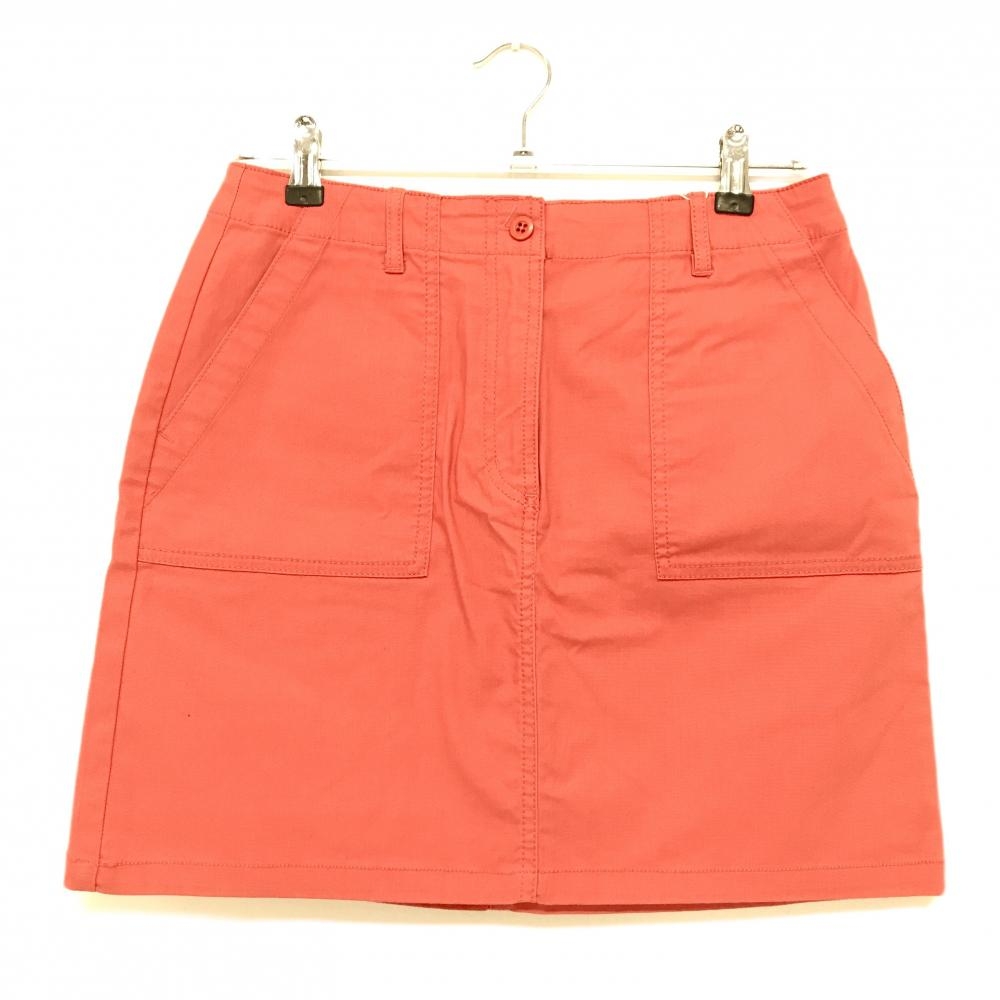 【新品】マンシングウェア スカート レッド系 ロゴ刺しゅう ストレッチ  レディース 9 ゴルフウェア Munsingwear