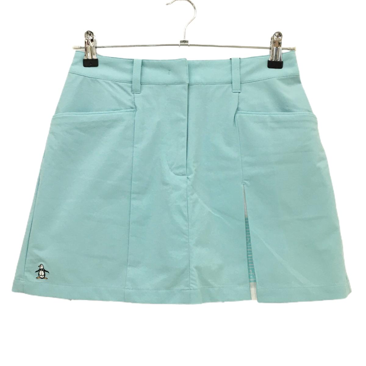【新品】マンシングウェア スカート ライトブルー 360度ストレッチ 内側パンツ  レディース 7 ゴルフウェア Munsingwear