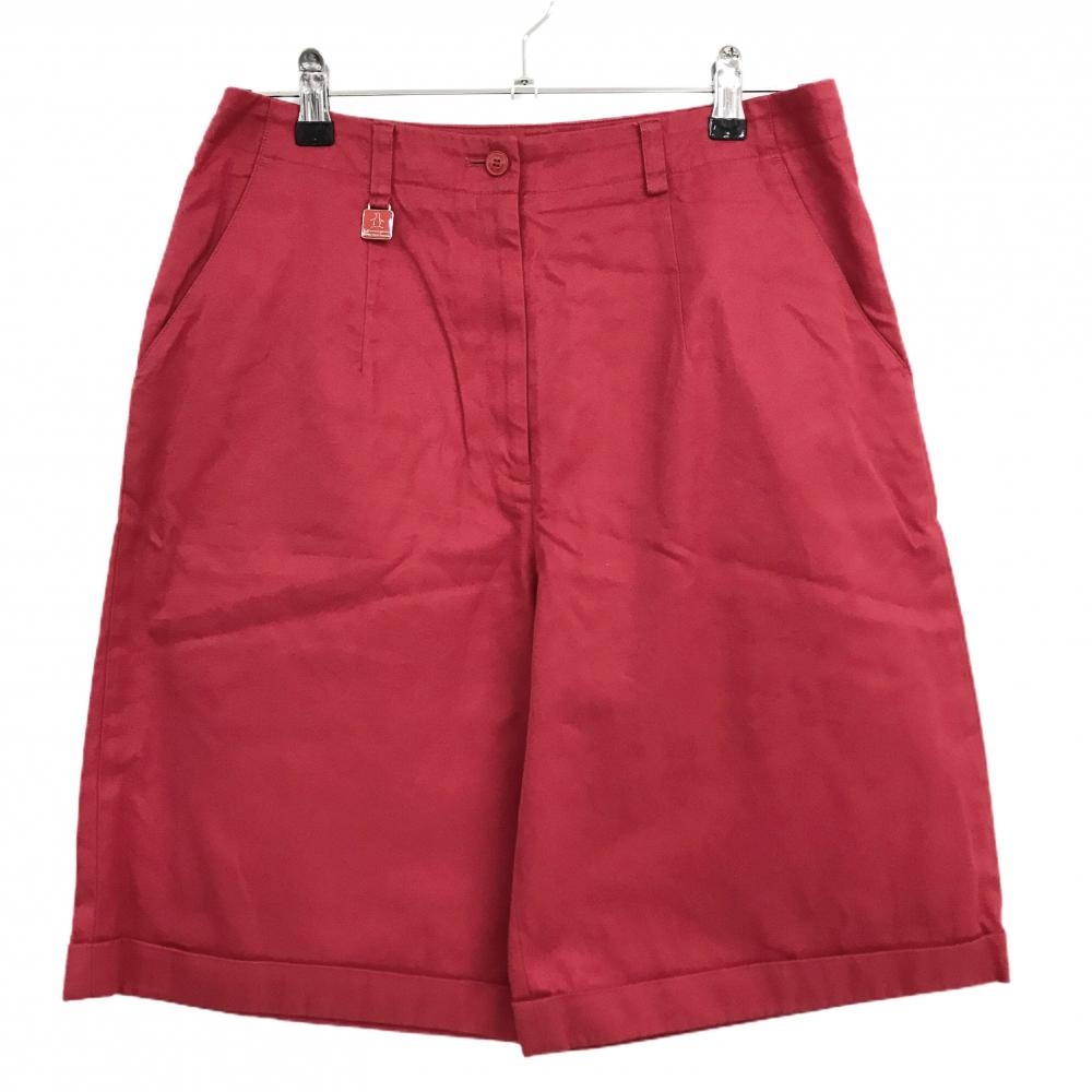 【超美品】マンシングウェア×ジュンコシマダ キュロットスカート レッド コットン100％  レディース 11 ゴルフウェア Munsingwear
